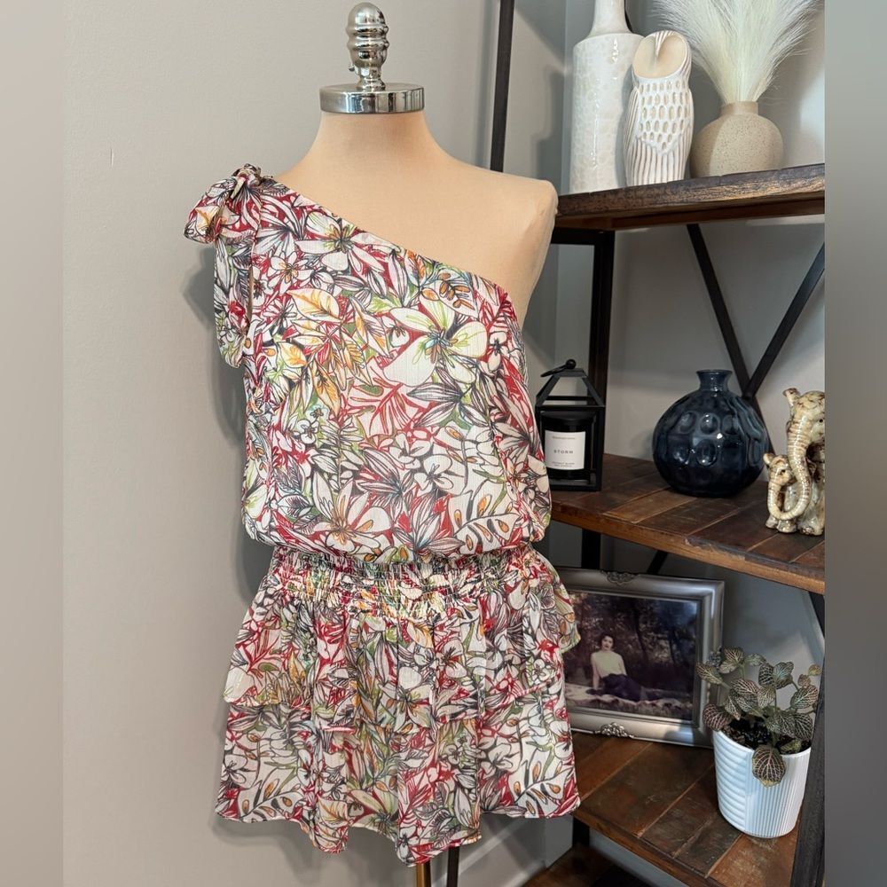 NWT Reset By Jane Megara Dress One Shoulder Women’s Size LRG